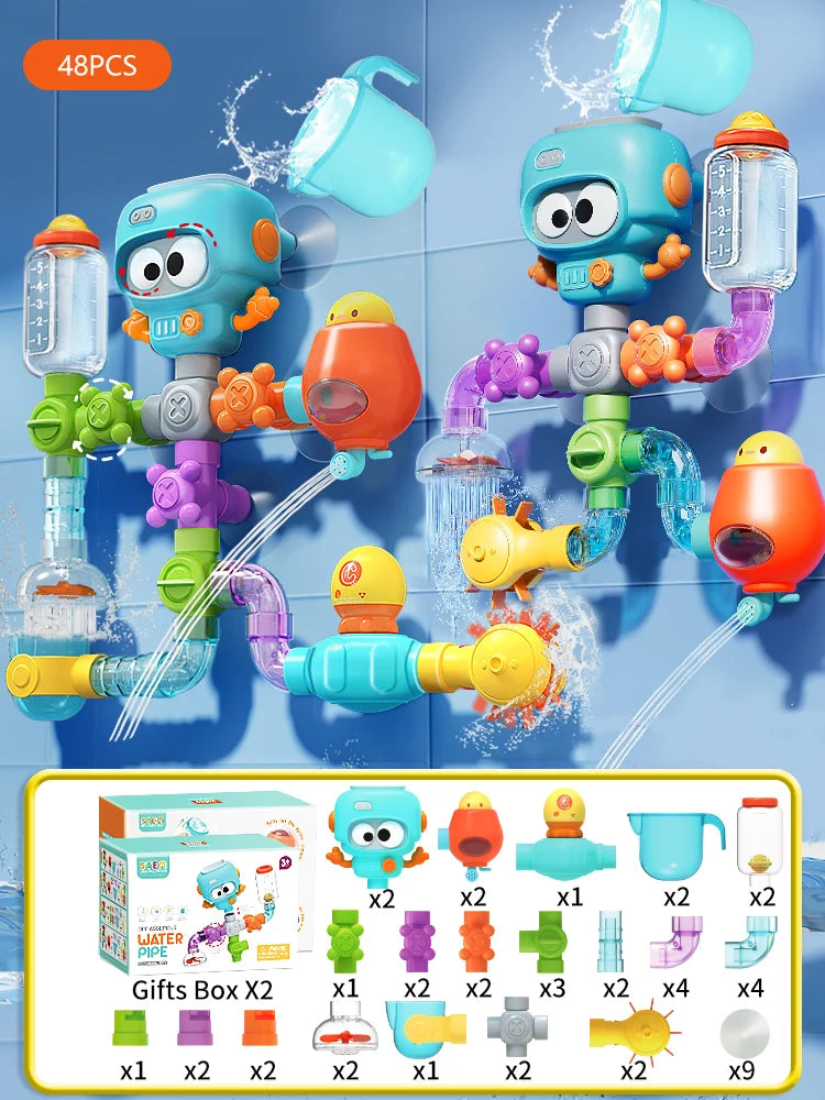 SplashBuilder™ Bath Toy 🚿🛁 — Turn Bath Time into Playtime