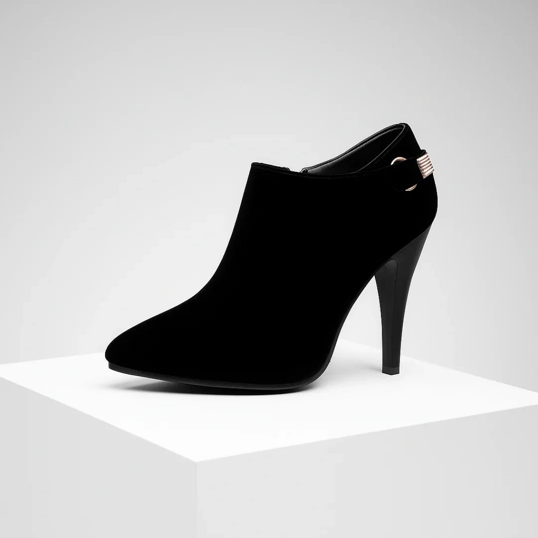 Venna Velvet Pavé Ankle Boot