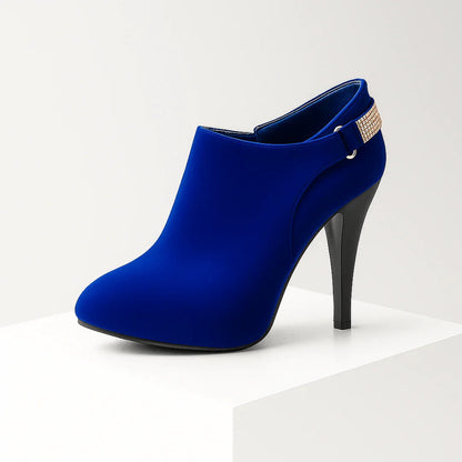 Venna Velvet Pavé Ankle Boot