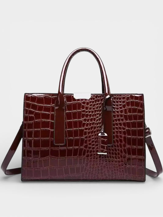 Venna Luxe Croco Bag