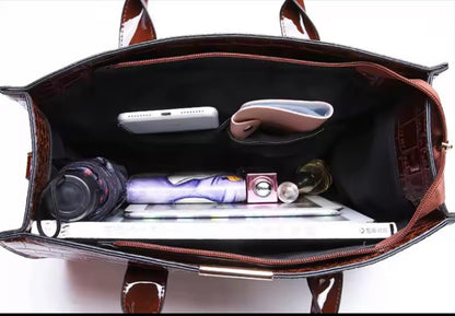 Venna Luxe Croco Bag