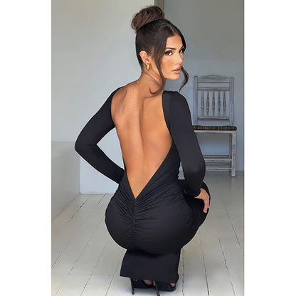 Veziona Signature Backless Maxi Dress