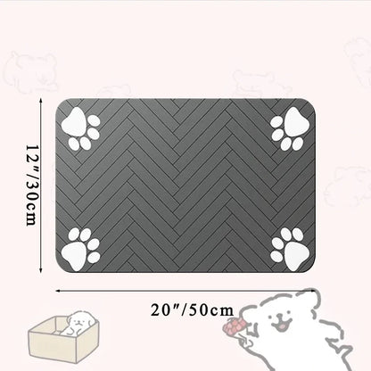 ThePetzStore™ Quick-Dry Diatomite Pet Feeding Mat