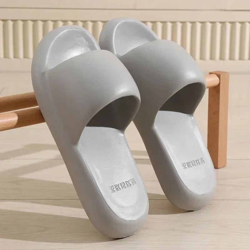 New Summer Soft Sole Eva Home Slippers Women Indoor Mute Non Slip Bathroom Slides Woman Lightweight Beach Flip Flops Flat Sandal