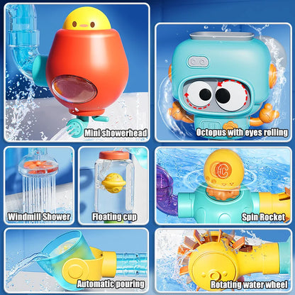 SplashBuilder™ Bath Toy 🚿🛁 — Turn Bath Time into Playtime
