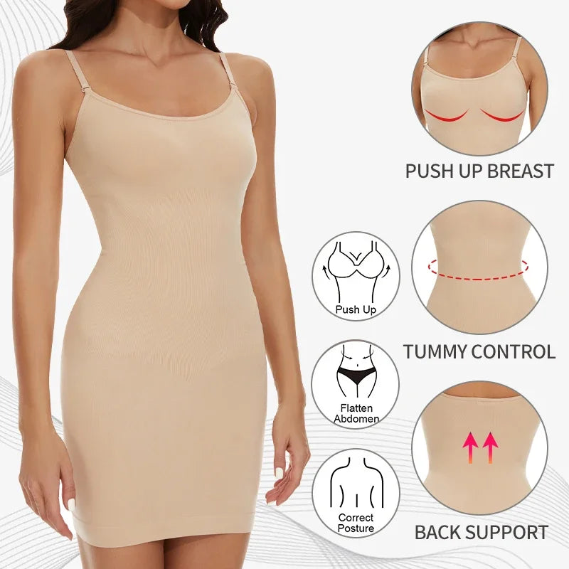 Venna Label SculptSlip – Formgebendes Minikleid für jeden Tag