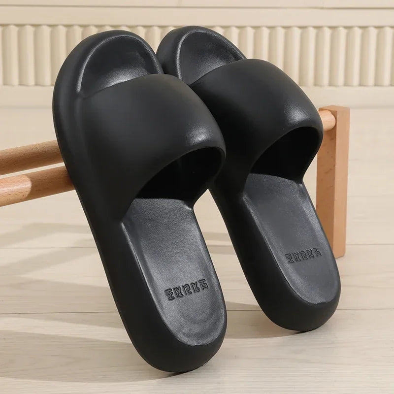 New Summer Soft Sole Eva Home Slippers Women Indoor Mute Non Slip Bathroom Slides Woman Lightweight Beach Flip Flops Flat Sandal