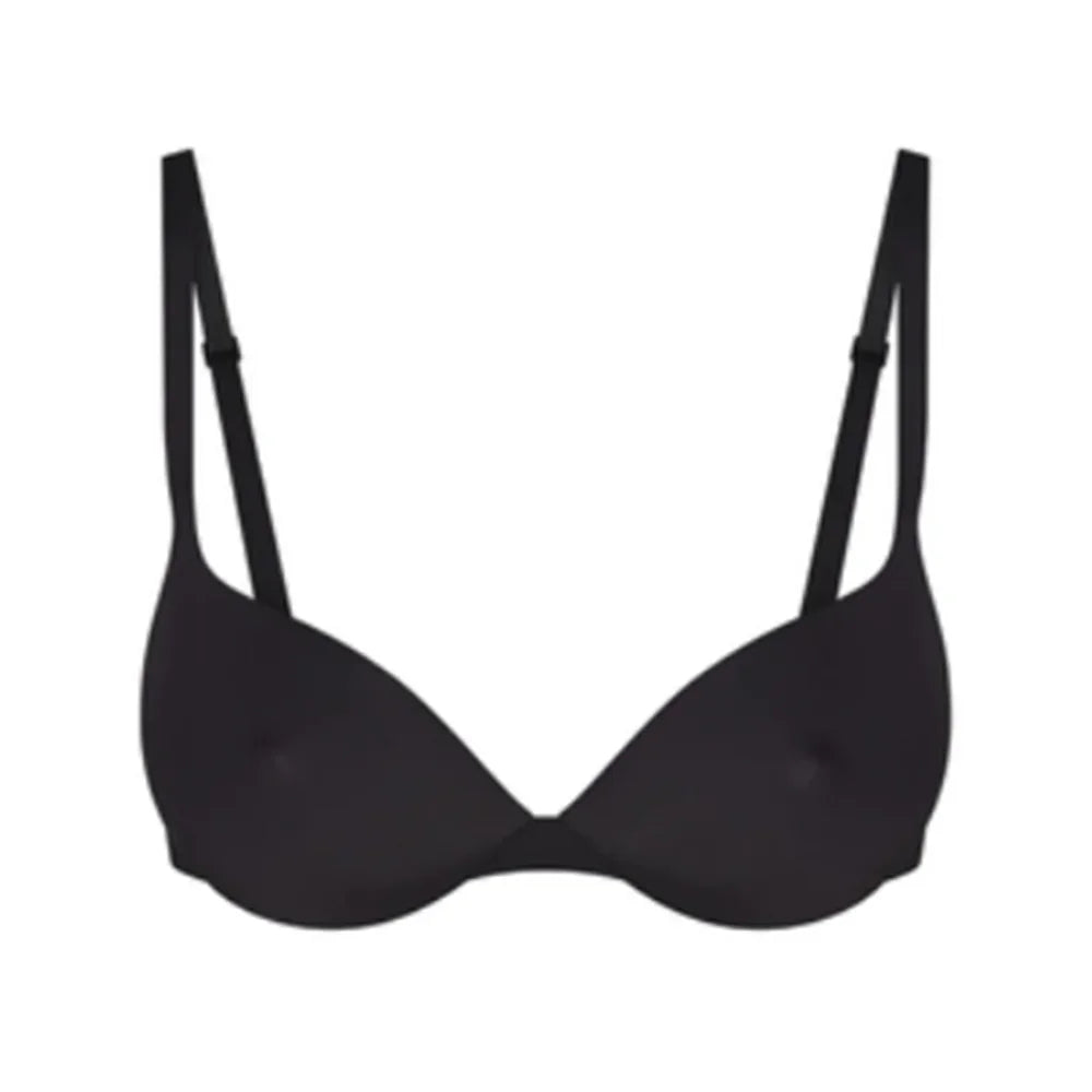 Dames push-up bh Eenvoudig ondergoed Naadloze bh's met verstelbare bandjes Beugelondersteuning Comfort Onzichtbaar voor de hele dag