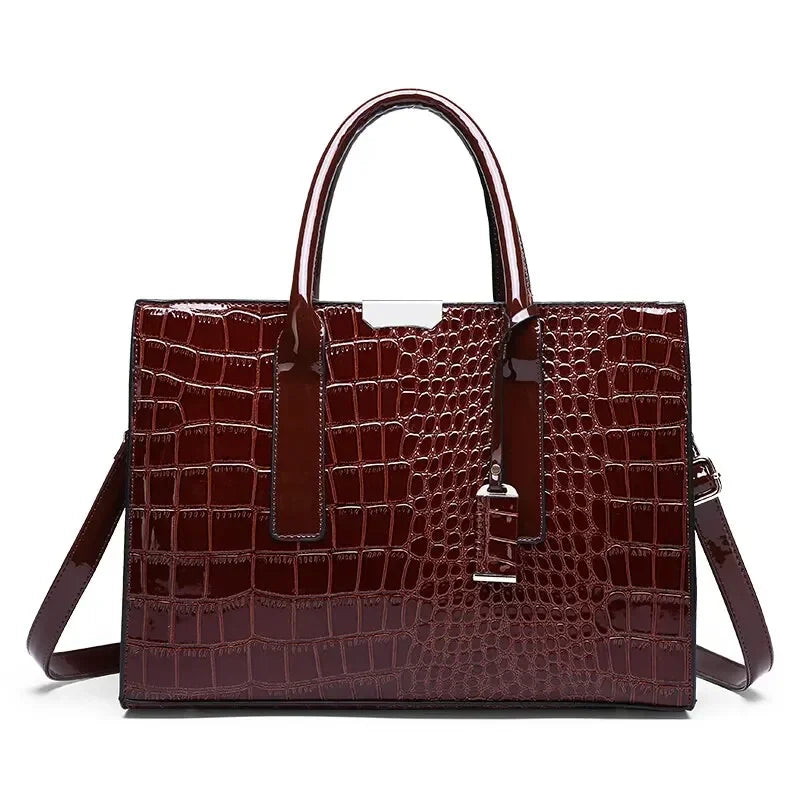 Venna Luxe Croco Bag