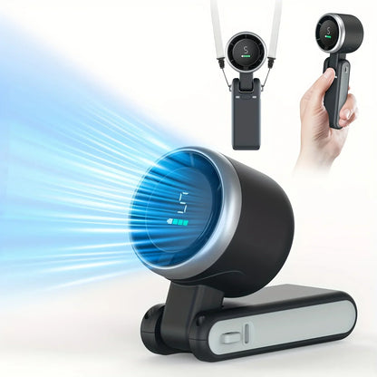 Travel Mini Fan with Rechargeable Lithium Battery USB Charging Handheld Neck Fan Ventilateur De Cou Ventilador De Cuello