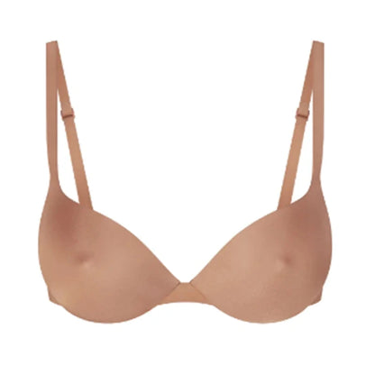 Dames push-up bh Eenvoudig ondergoed Naadloze bh's met verstelbare bandjes Beugelondersteuning Comfort Onzichtbaar voor de hele dag