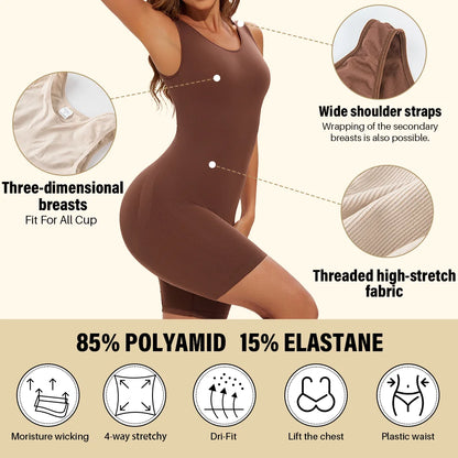 Venna Label SculptFit Nahtloser Bodysuit