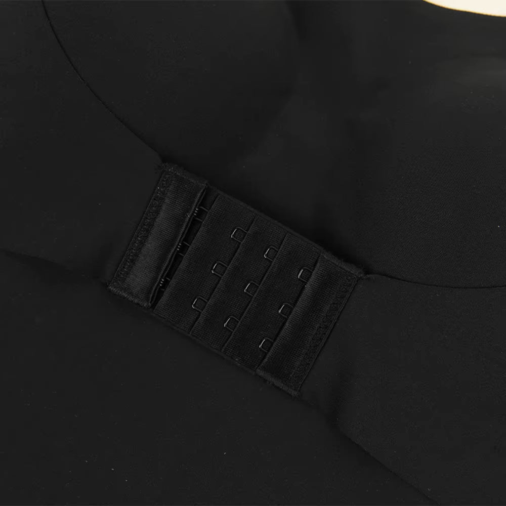 Damen Sexy Bodysuit mit abnehmbaren Trägern S-4XL, gepolstertem BH, Vorderverschluss, Hipster, Bauchkontrolle, Shapewear String