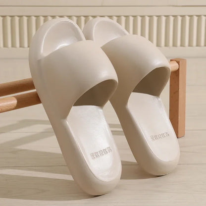New Summer Soft Sole Eva Home Slippers Women Indoor Mute Non Slip Bathroom Slides Woman Lightweight Beach Flip Flops Flat Sandal
