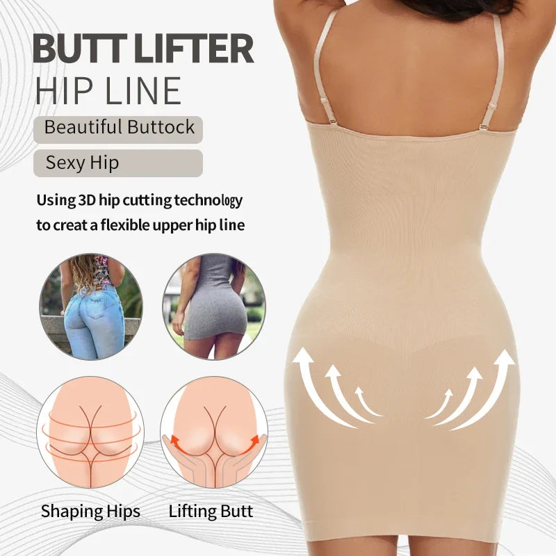 Venna Label SculptSlip – Formgebendes Minikleid für jeden Tag