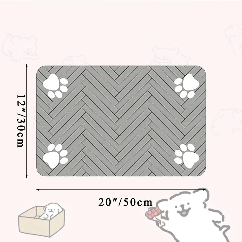ThePetzStore™ Quick-Dry Diatomite Pet Feeding Mat
