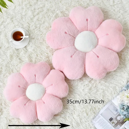Bloemvormig pluche sierkussen - Comfortabel en schattig matras- en bankdecoratiekussen, stoelkussen vloerkussen