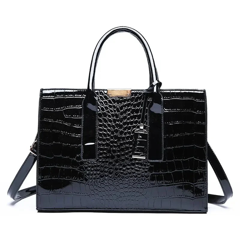 Venna Luxe Croco Bag