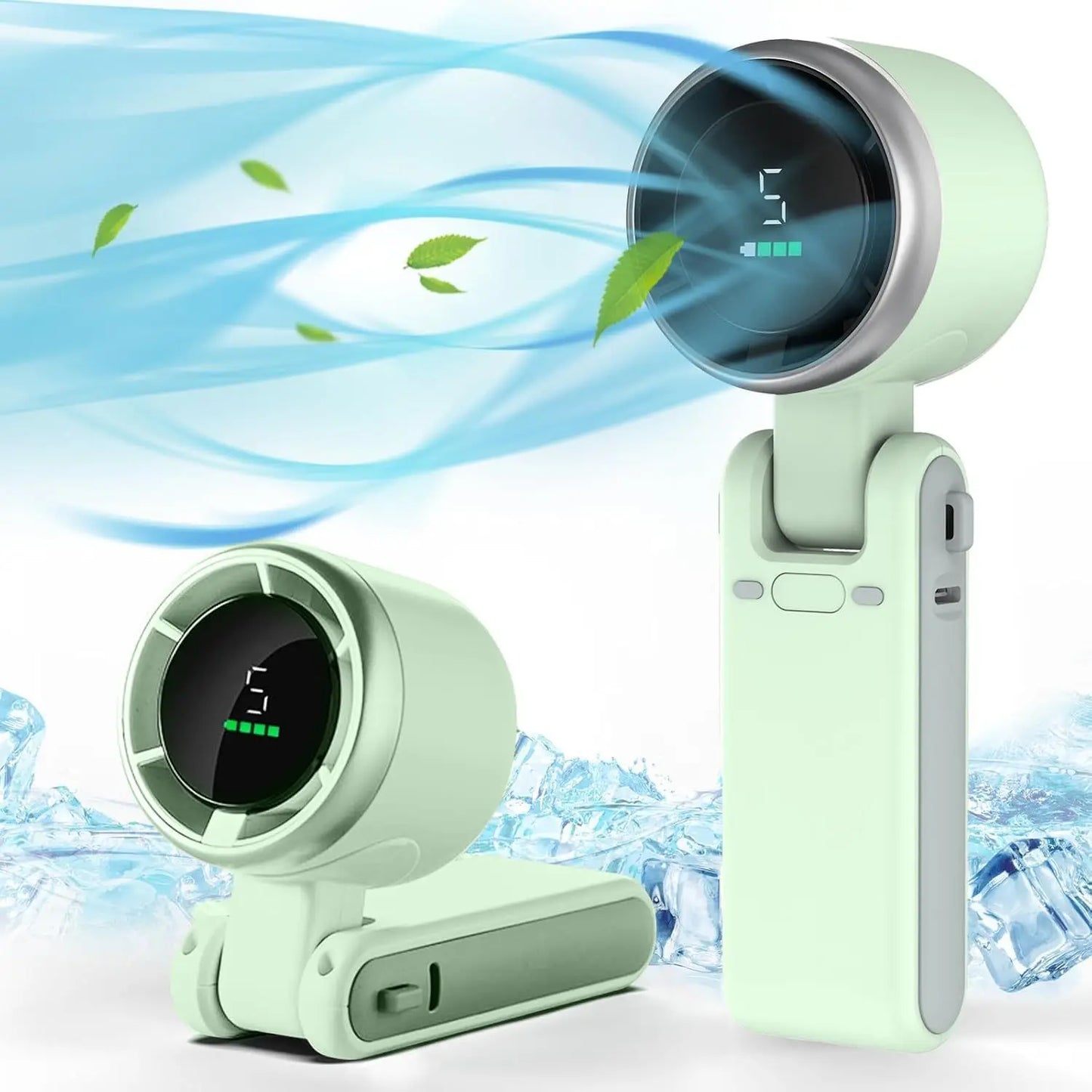 Travel Mini Fan with Rechargeable Lithium Battery USB Charging Handheld Neck Fan Ventilateur De Cou Ventilador De Cuello