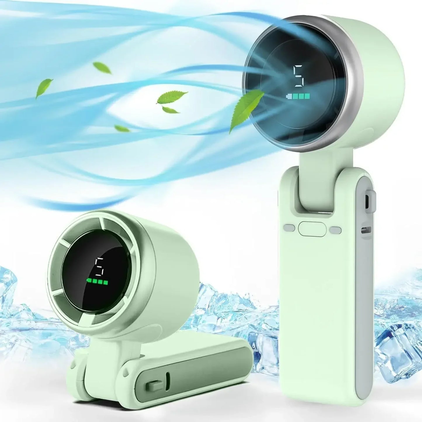 Travel Mini Fan with Rechargeable Lithium Battery USB Charging Handheld Neck Fan Ventilateur De Cou Ventilador De Cuello