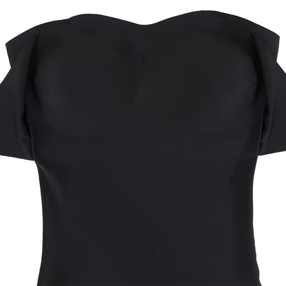 Damen Sexy Bodysuit mit abnehmbaren Trägern S-4XL, gepolstertem BH, Vorderverschluss, Hipster, Bauchkontrolle, Shapewear String