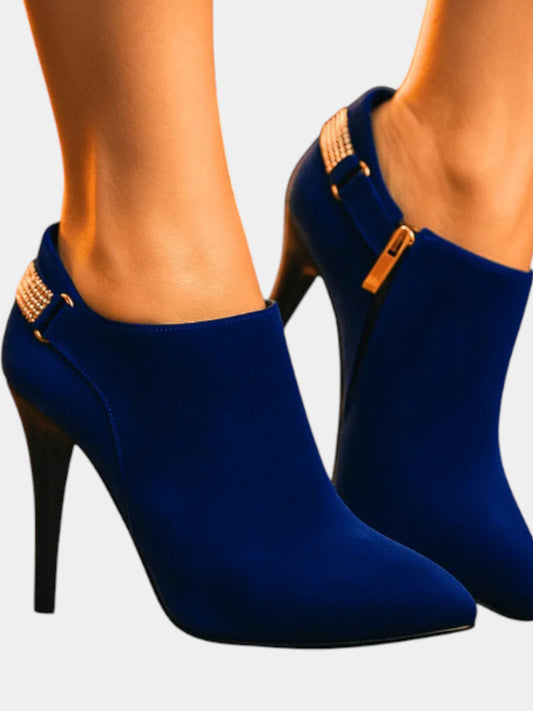 Venna Velvet Pavé Ankle Boot