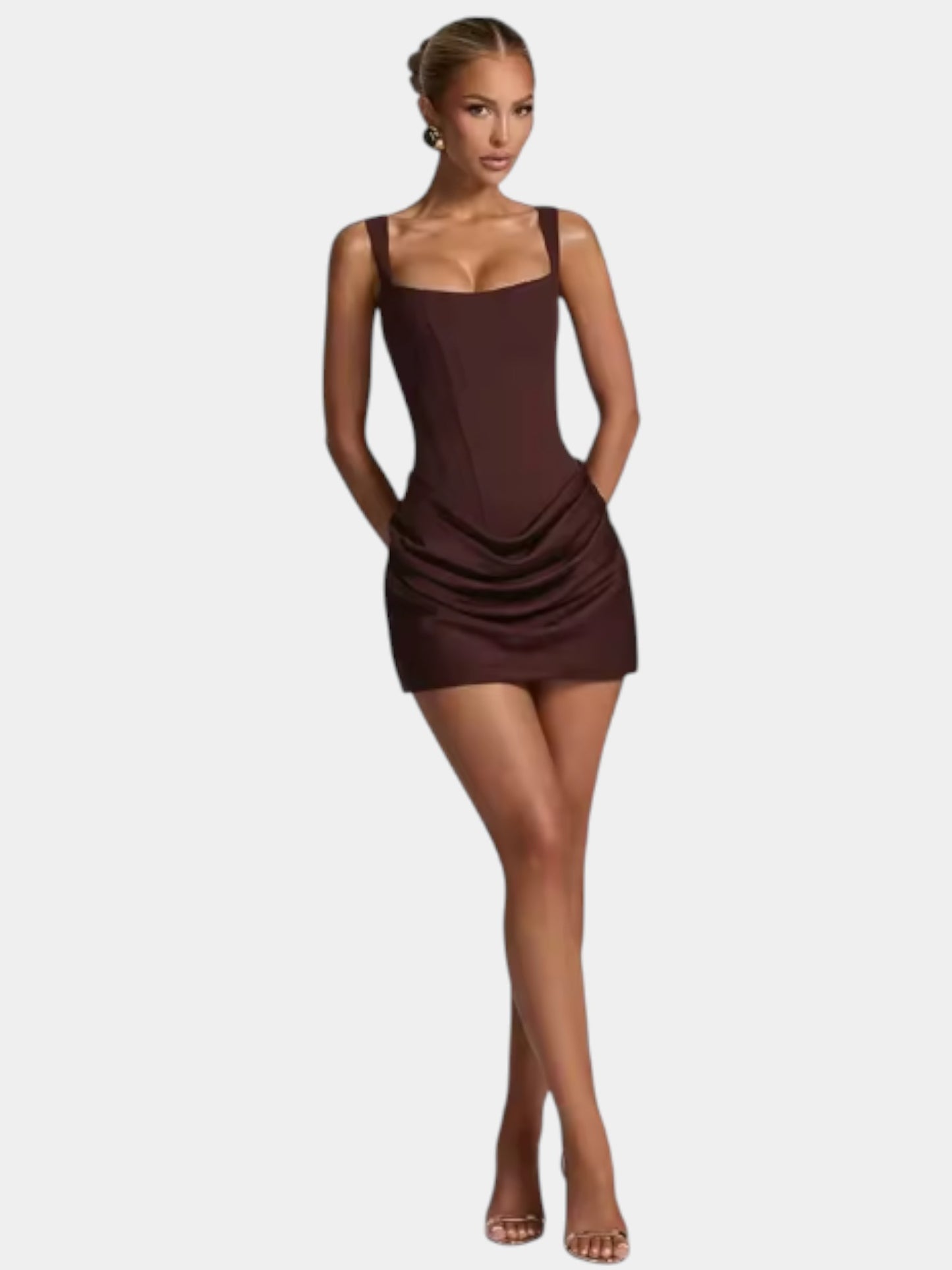 Venna Mozision Signature Sculpt Mini Dress
