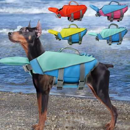 PawFloat Pet Safety Vest 🌊🐾 – Head Support & Rescue Ready