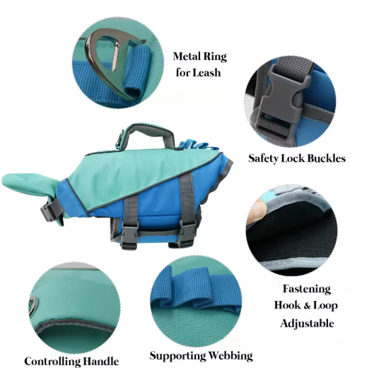 PawFloat Pet Safety Vest 🌊🐾 – Head Support & Rescue Ready