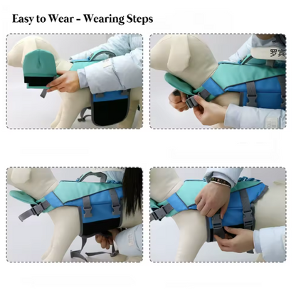 PawFloat Pet Safety Vest 🌊🐾 – Head Support & Rescue Ready