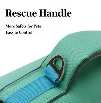 PawFloat Pet Safety Vest 🌊🐾 – Head Support & Rescue Ready