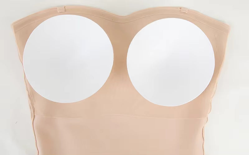Damen Sexy Bodysuit mit abnehmbaren Trägern S-4XL, gepolstertem BH, Vorderverschluss, Hipster, Bauchkontrolle, Shapewear String