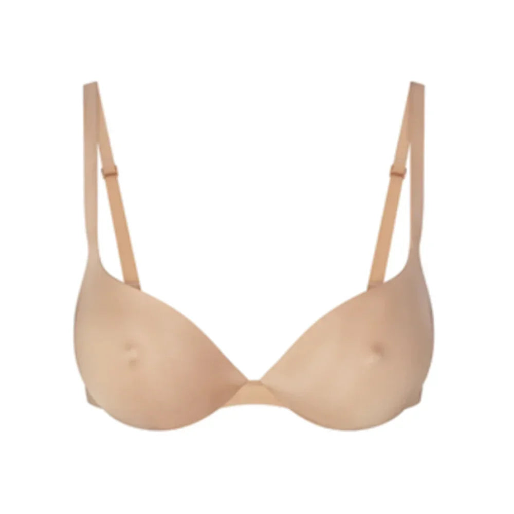 Dames push-up bh Eenvoudig ondergoed Naadloze bh's met verstelbare bandjes Beugelondersteuning Comfort Onzichtbaar voor de hele dag