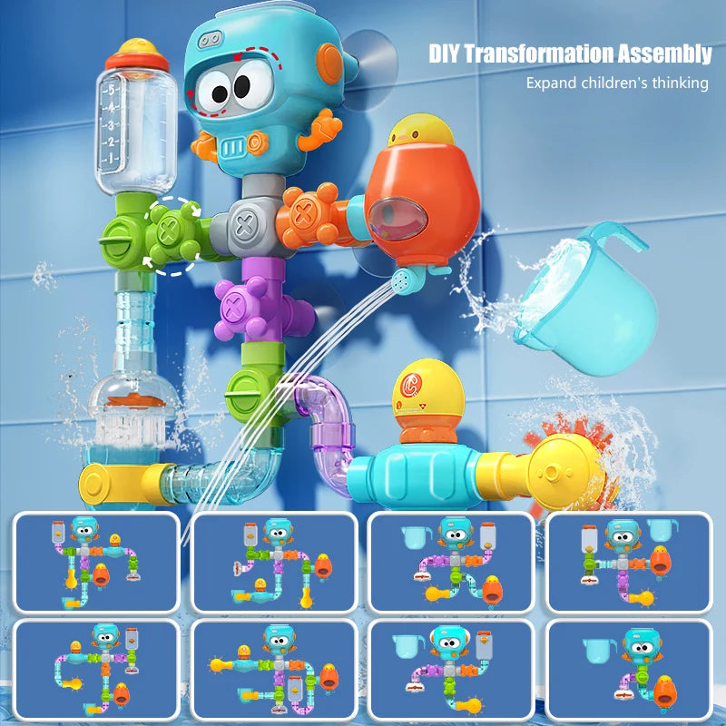 SplashBuilder™ Bath Toy 🚿🛁 — Turn Bath Time into Playtime