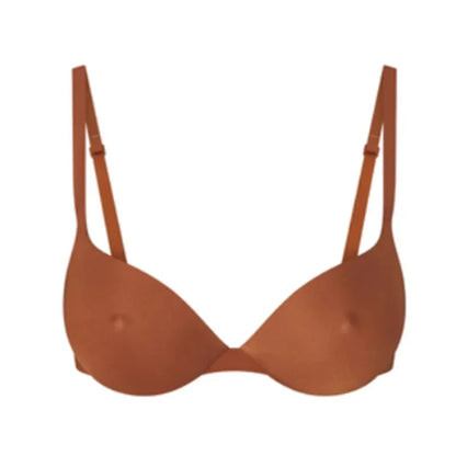 Dames push-up bh Eenvoudig ondergoed Naadloze bh's met verstelbare bandjes Beugelondersteuning Comfort Onzichtbaar voor de hele dag