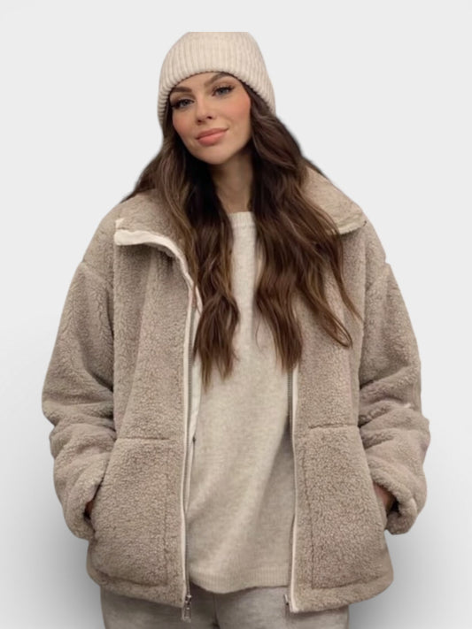 Venna Teddy Comfort Jacke